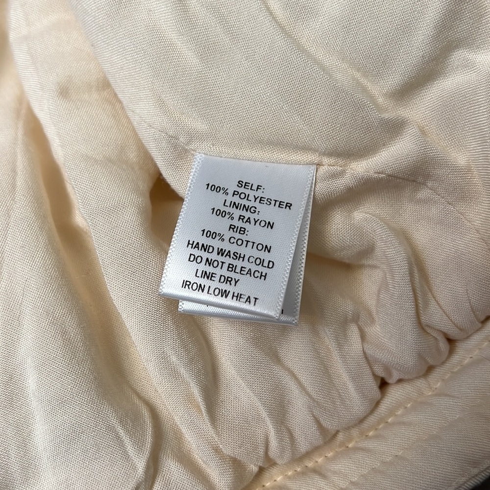 PROMESA QUIET PROMISE QUILTED BOMBER JACKET CREAM SIZE SMALL - Picture 15 of 15